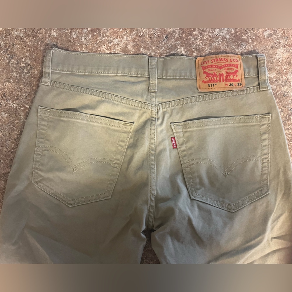 Levi's 511 Slim Khaki Jeans Size 30x29